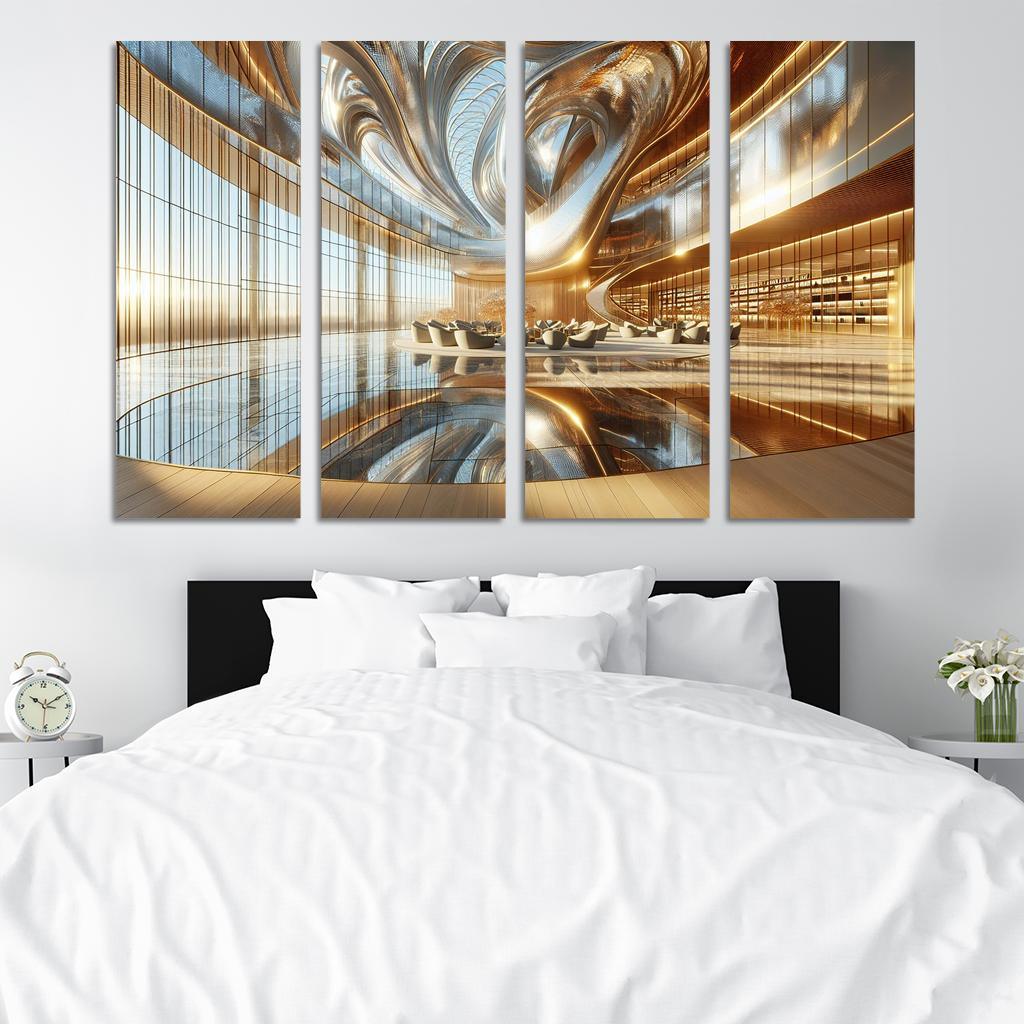 Ethereal Light Structures Custom Paintings Frame