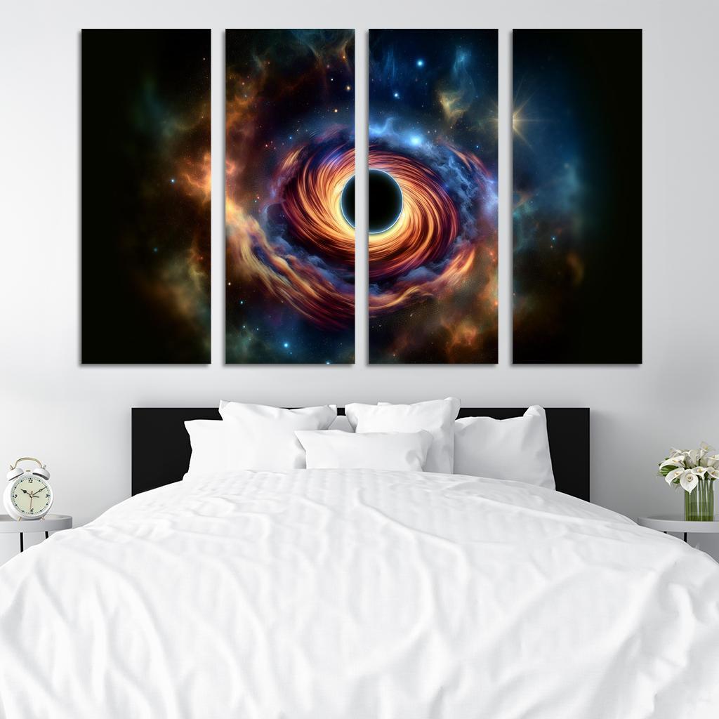 Exploring The Abyss Of Black Holes Abstract Paintings Frame