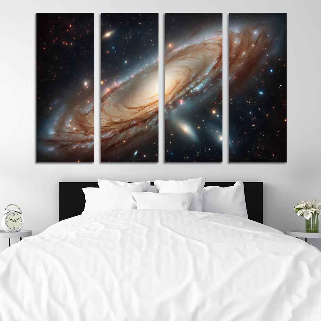 The Striking Features Of The Andromeda Galaxy Abstract Paintings Frame