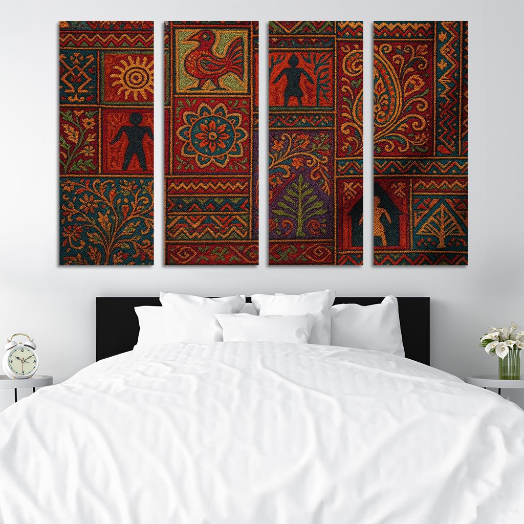 Threads Of Heritage Celebrating Cultural Preservation Through Art Premium Artwork Frames