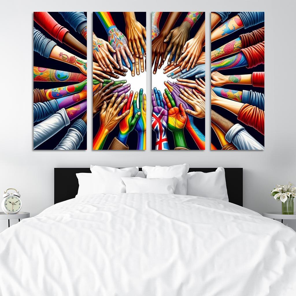 Art For Peace A Global Call To Action Custom Paintings Frame