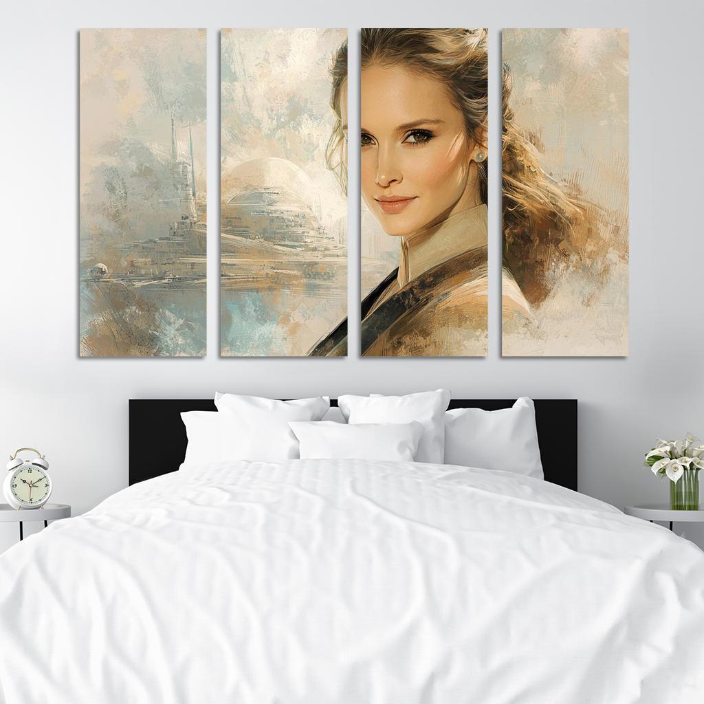 Natalie Portman From Padm To The Powerful Framed Paintings