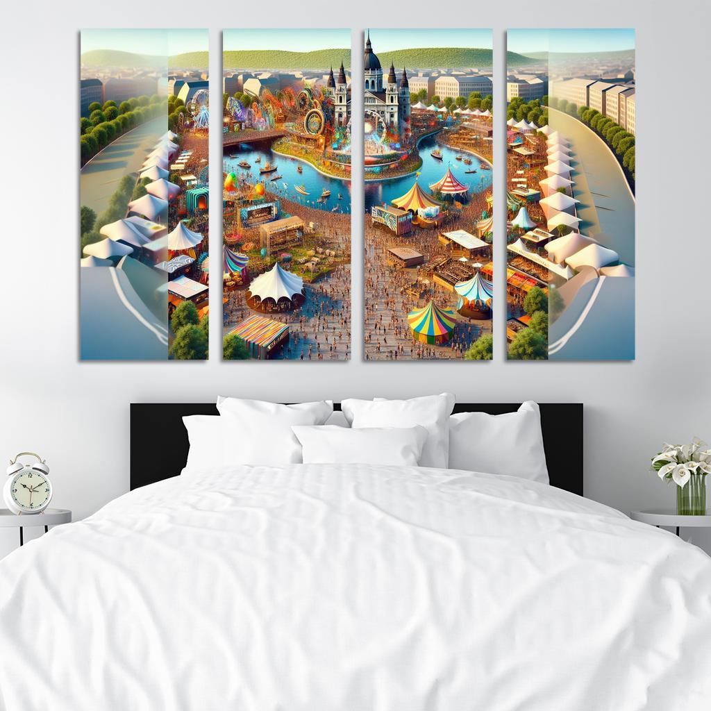 Sziget Festival Canvas Paintings Frame