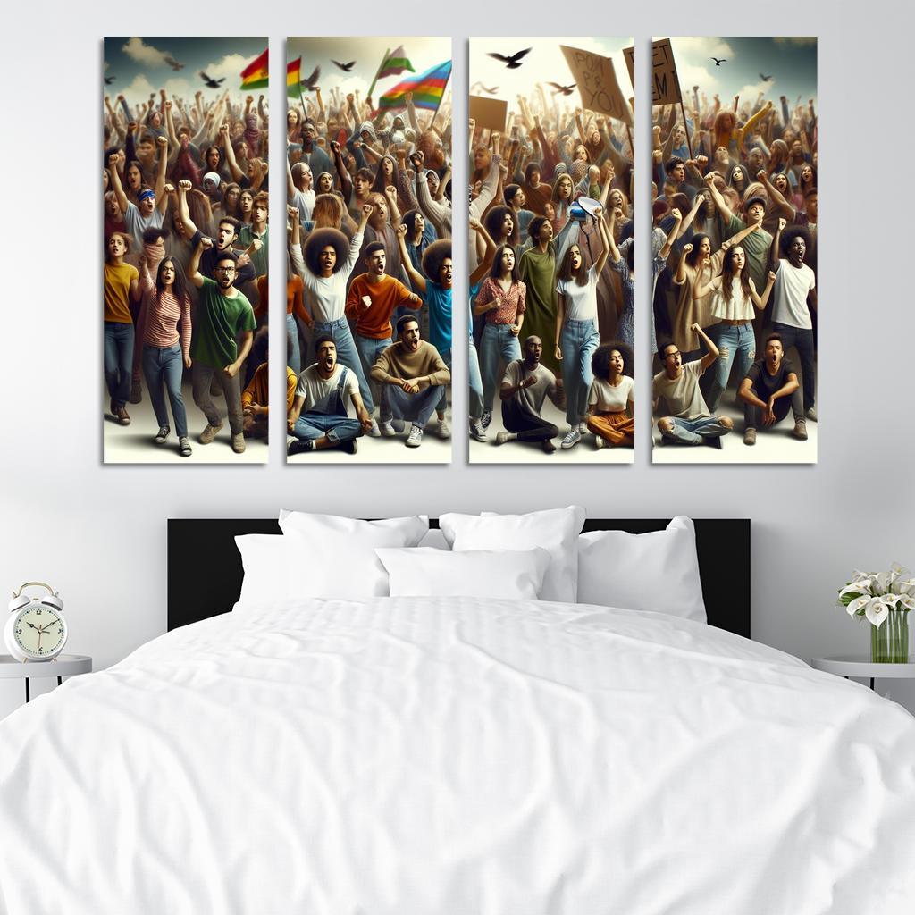 Voices Of The Future Youth Activism And Change Multi-panel Paintings