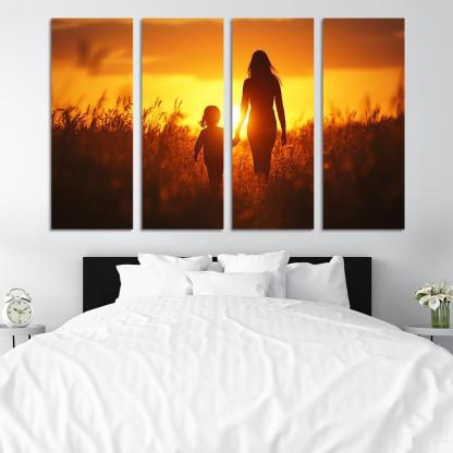 The Light Of Guidance A Mothers Love Custom Paintings Frame