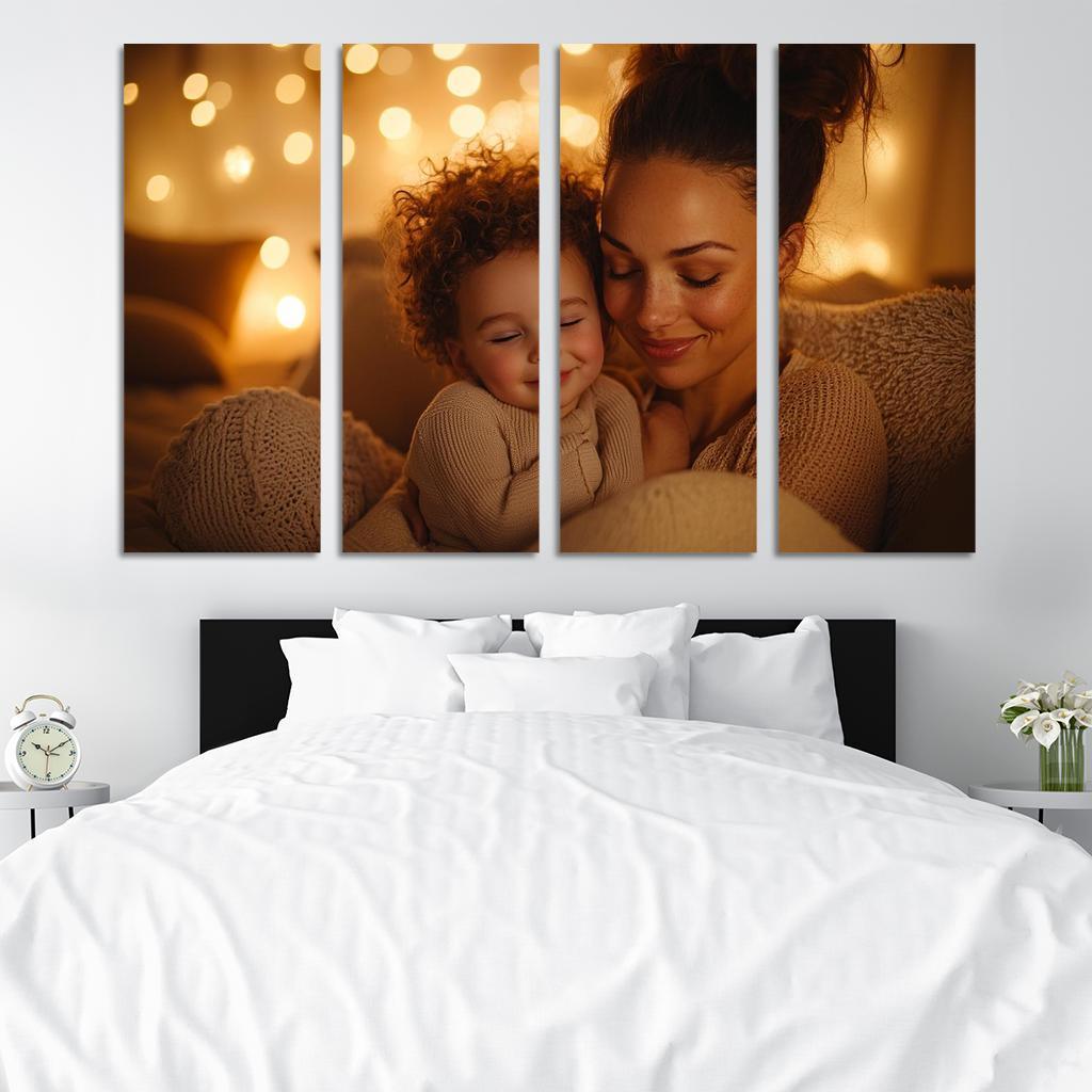 The Comfort Of Her Love A Mothers Embrace Canvas Paintings Frame