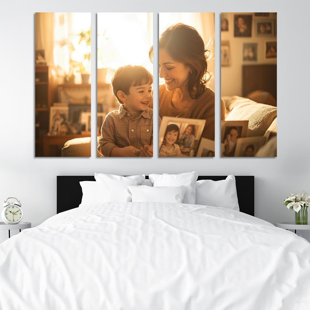 Moments In Time A Mother's Embrace Through The Years Canvas Paintings Frame