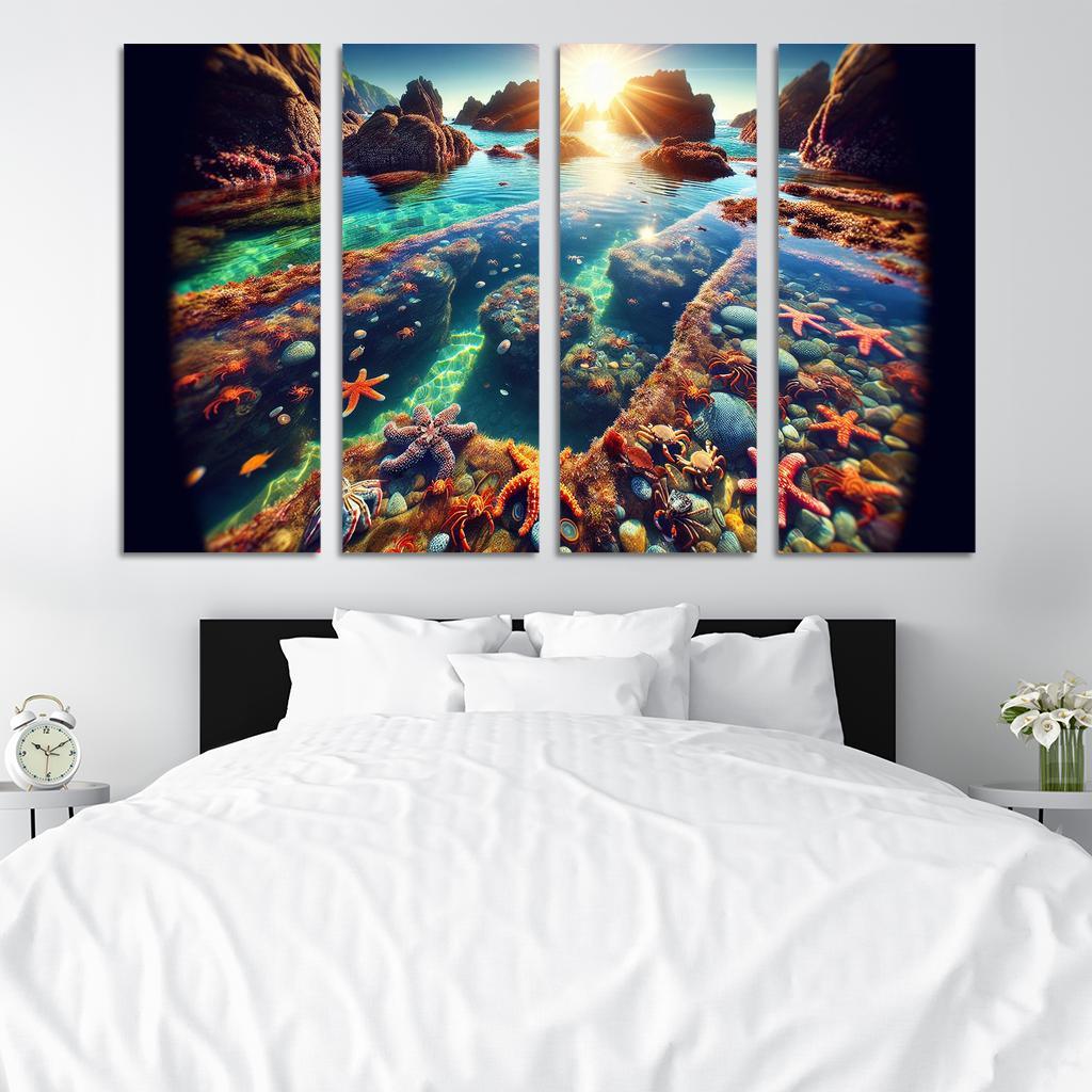 Tranquil Tide Pools Nature's Aquarium Abstract Paintings Frame