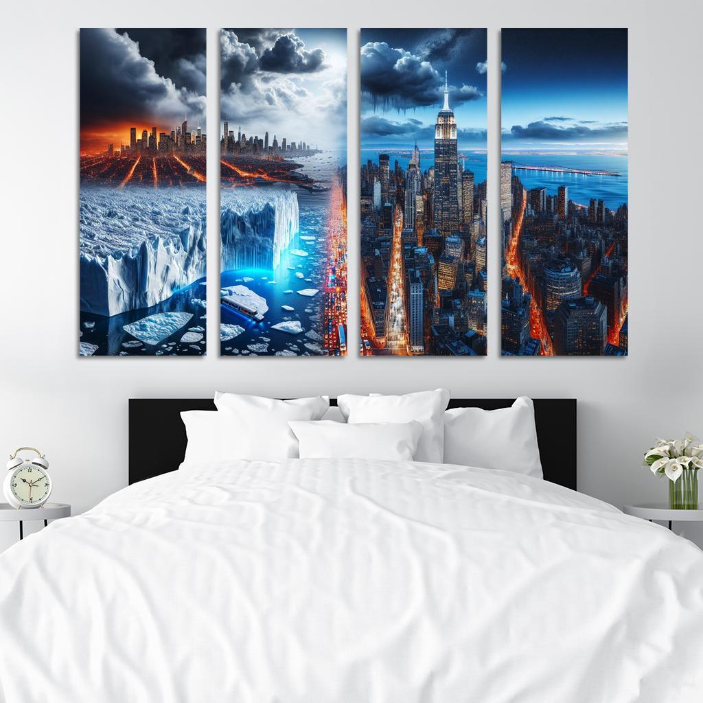 Sounding The Alarm Climate Crisis Awareness Custom Paintings Frame