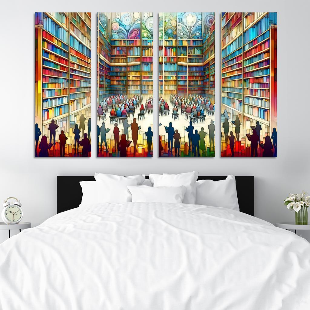 Words Unseen The Impact Of Literacy And Education Multi-panel Paintings