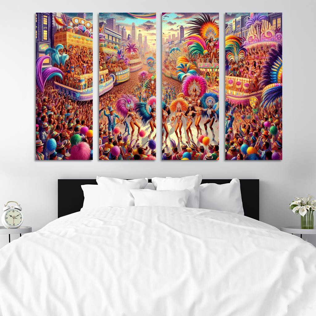 Rio Carnival - Brazil Modern Paintings Frame