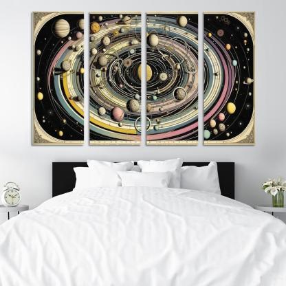 The Harmony Of Celestial Mechanics Abstract Paintings Frame