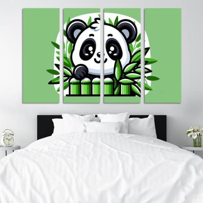 Exploring Panda Modern Paintings Frame