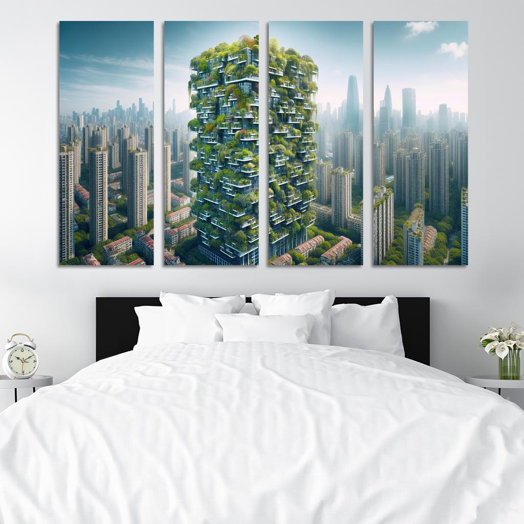 Vertical Forests Custom Paintings Frame