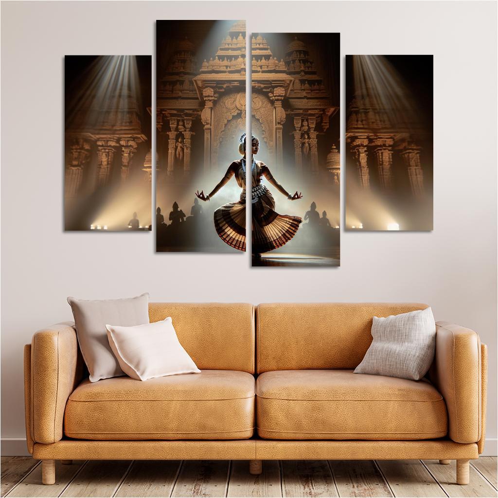 Odissi The Sacred Dance Of Odisha Modern Paintings Frame