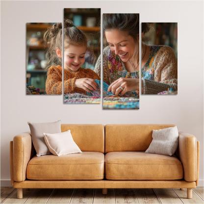 Threads Of Time A Mothers Lifelong Journey Canvas Paintings Frame