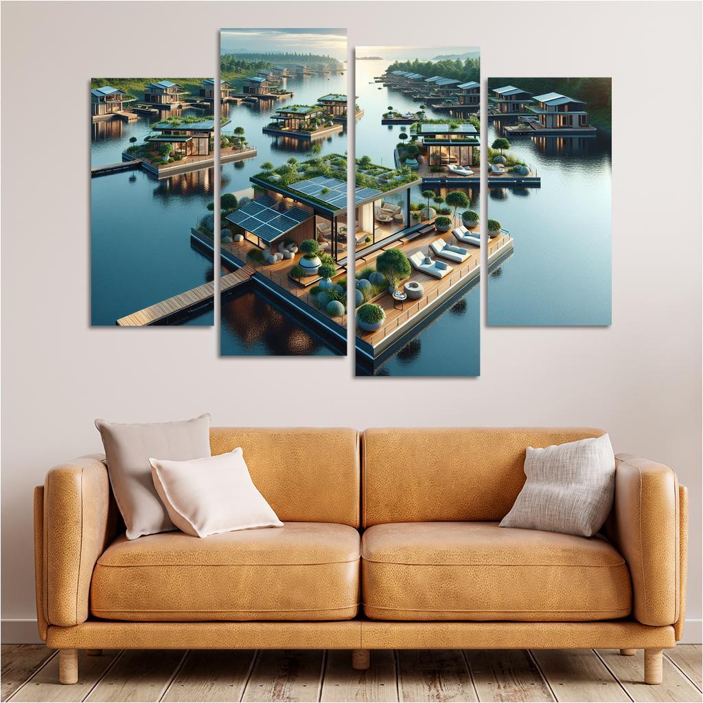 Floating Architecture Custom Paintings Frame