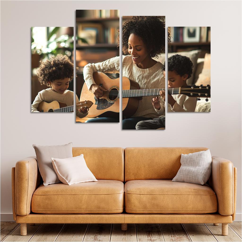 The Rhythm Of Our Hearts A Mothers Love Song Canvas Paintings Frame
