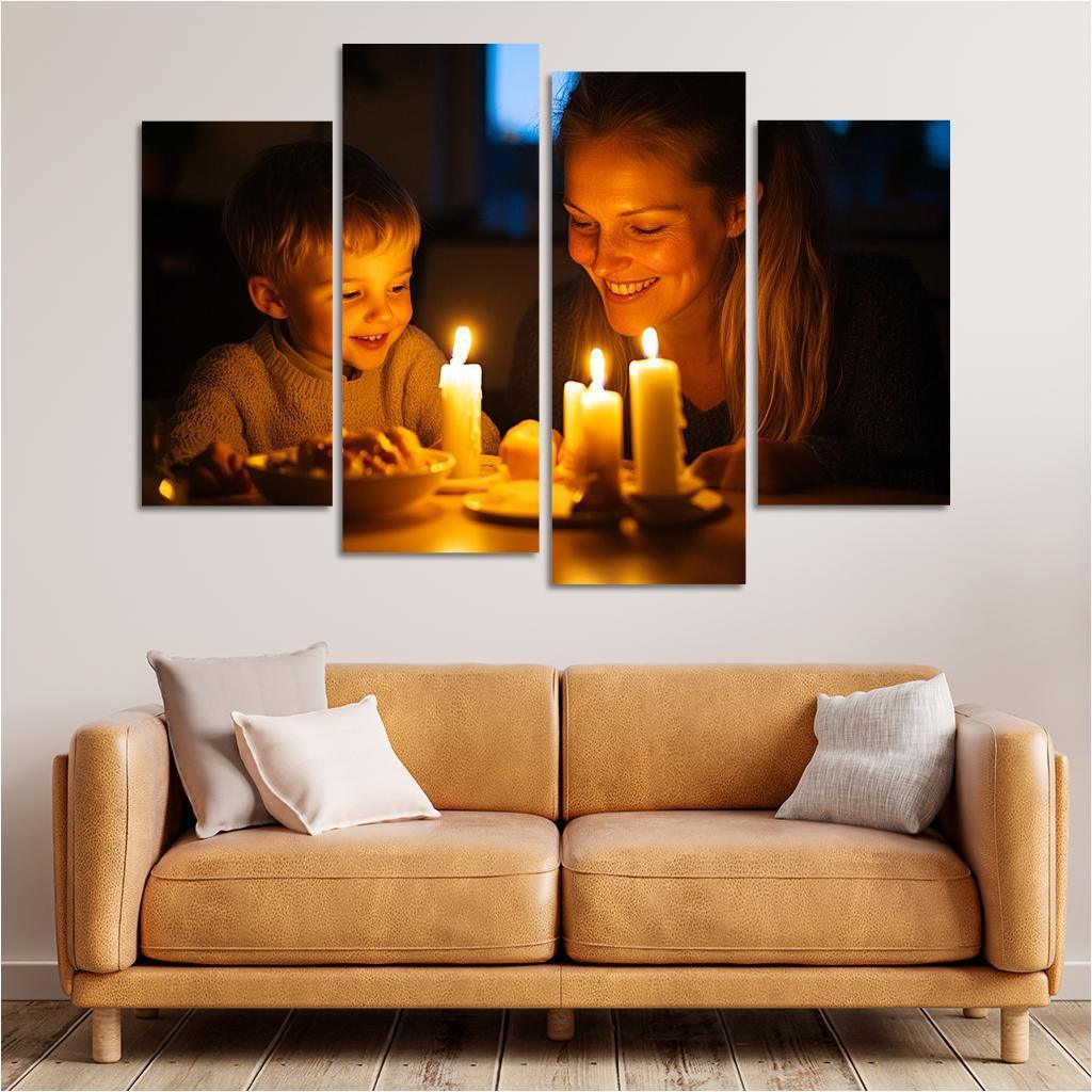 Candlelight Moments Illuminating Love Custom Paintings Frame