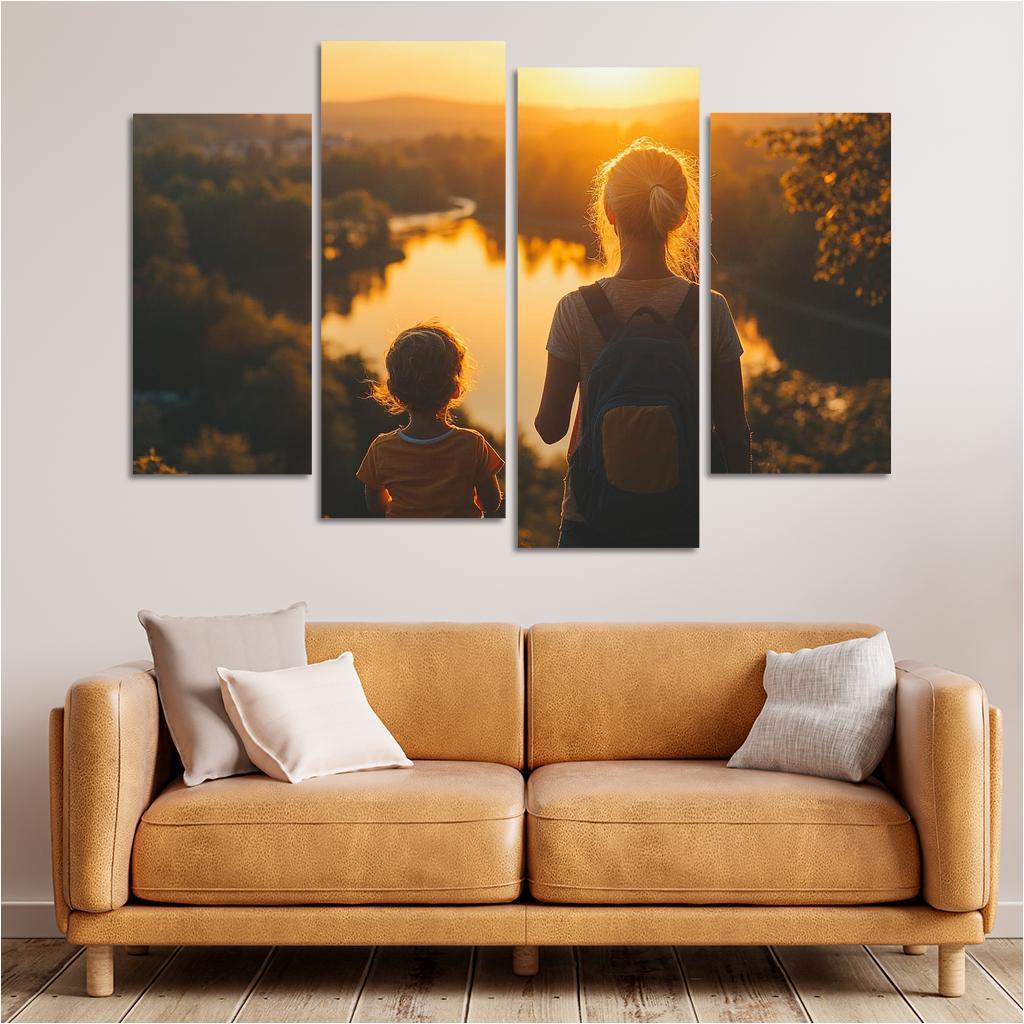 Her Unwavering Spirit A Mothers Strength Canvas Paintings Frame