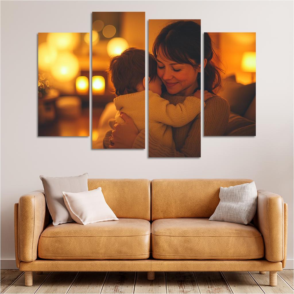 Hugs Of Comfort The Embrace Of A Mother One-piece Frames
