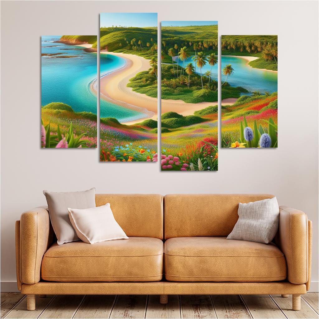 Tranquil Waterside Sanctuary Modern Paintings Frame