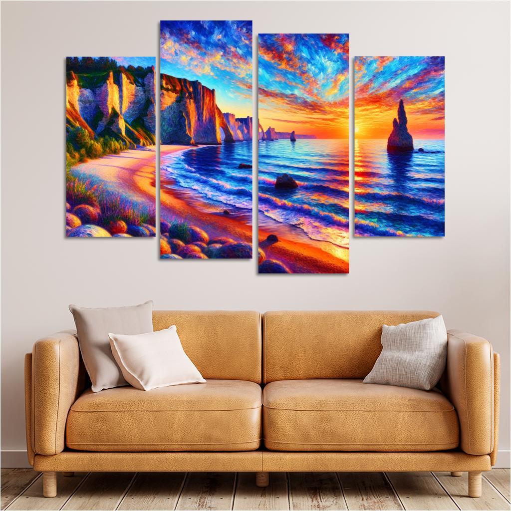 Seaside Enclave Artistic Inspiration Premium Artwork Frames