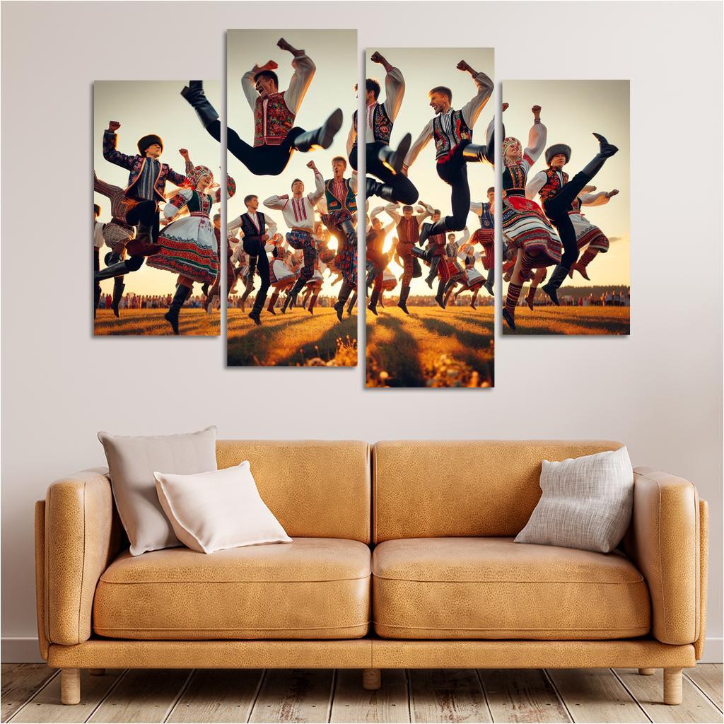 Cossack Dance The Spirit Of The Ukraine Modern Paintings Frame