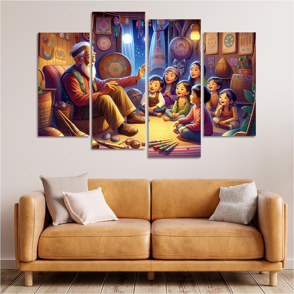 Bridging Generations The Legacy Of Cultural Knowledge Custom Paintings Frame