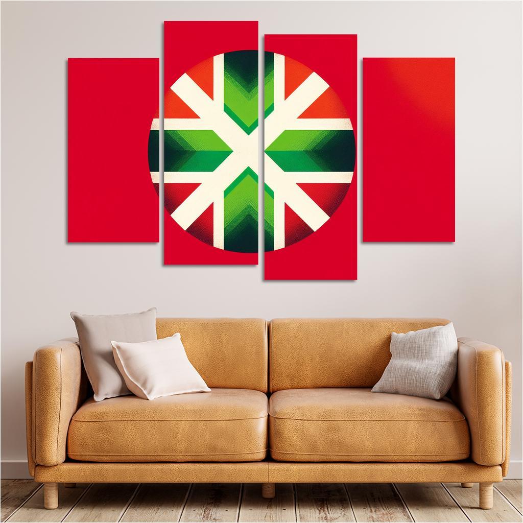 Echoes Of Tradition The Flag Of The Basque Country Multi-panel Paintings