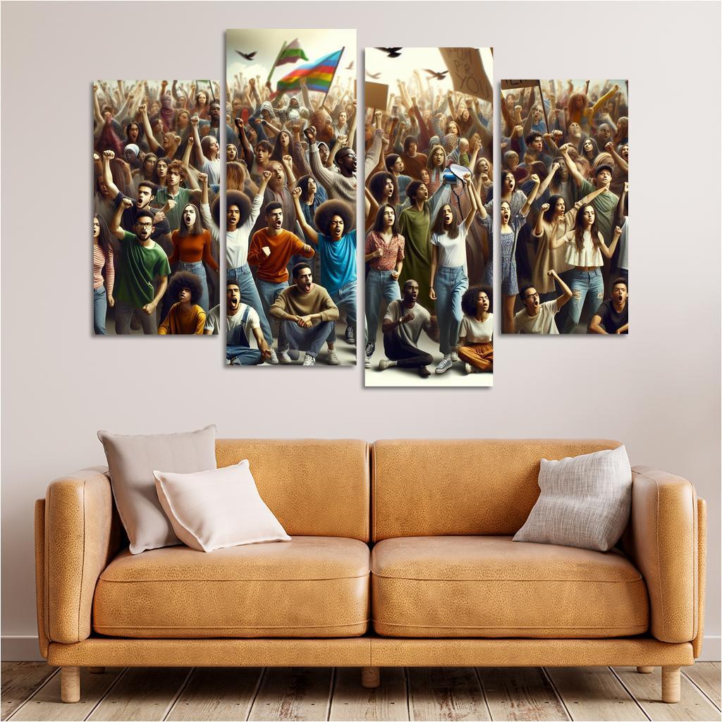 Voices Of The Future Youth Activism And Change Multi-panel Paintings