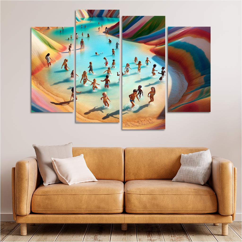 Lagoon Of Dreams Family Adventure Spot Premium Artwork Frames