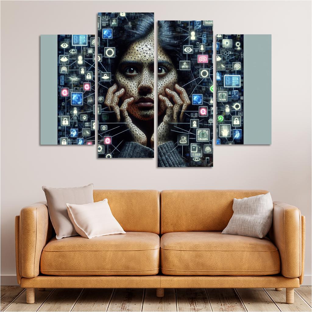 Digital Shadows Privacy In The Modern World Custom Paintings Frame