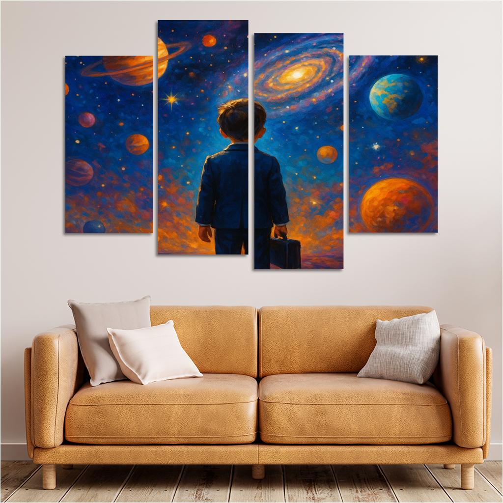 Galactic Explorer - Space Adventure Kit Framed Paintings