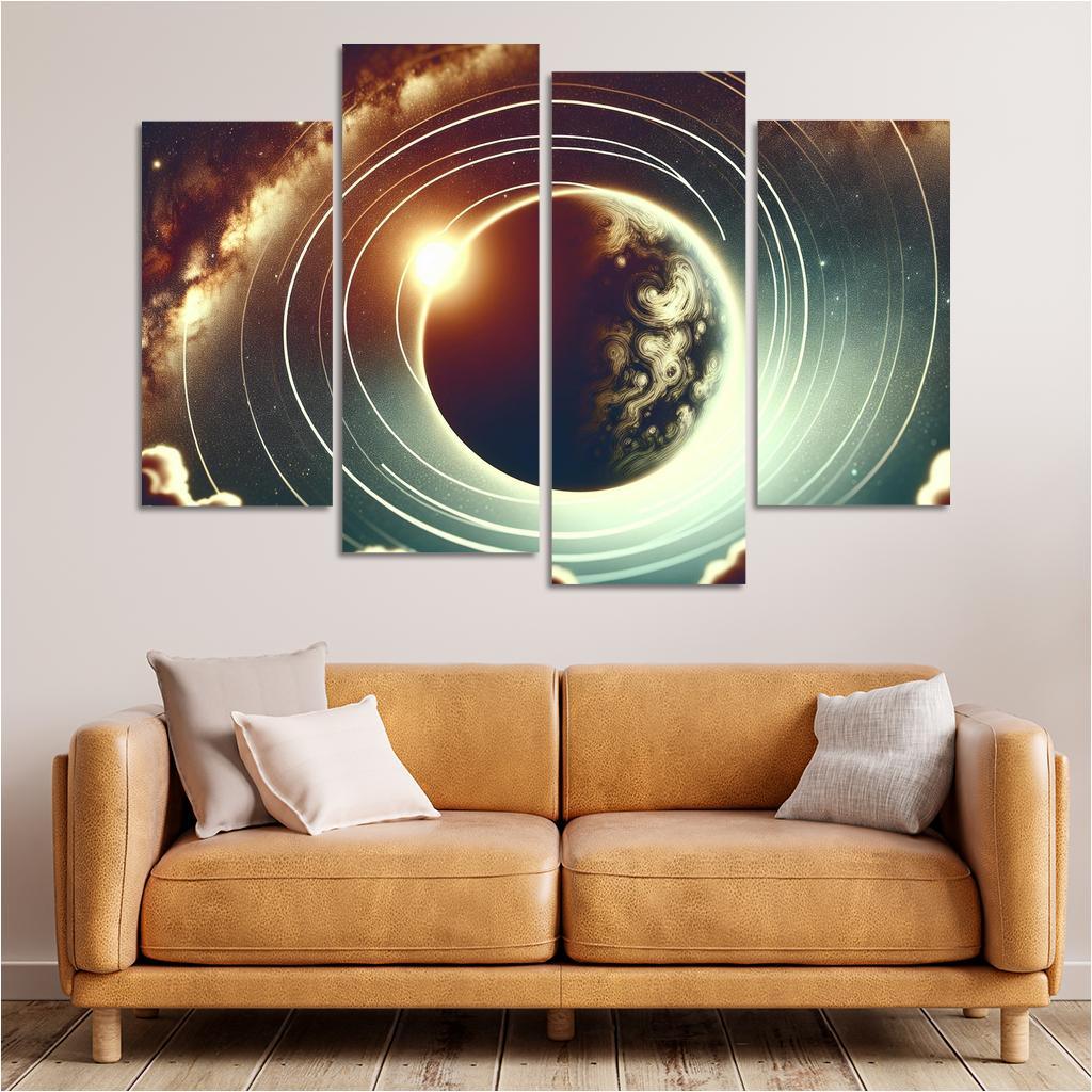 Exploring Exoplanet Atmospheres Abstract Paintings Frame