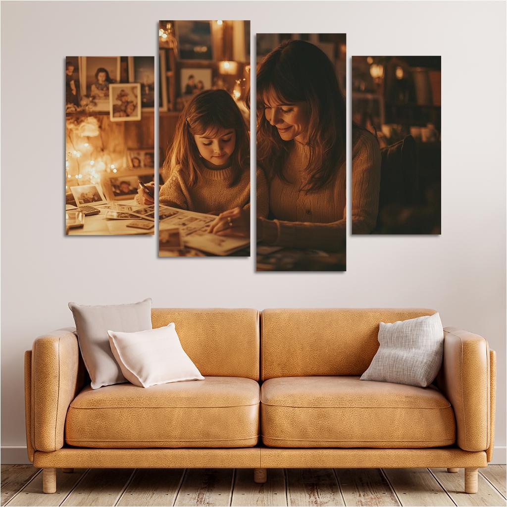 A Time To Remember Celebrating Motherhood Canvas Paintings Frame