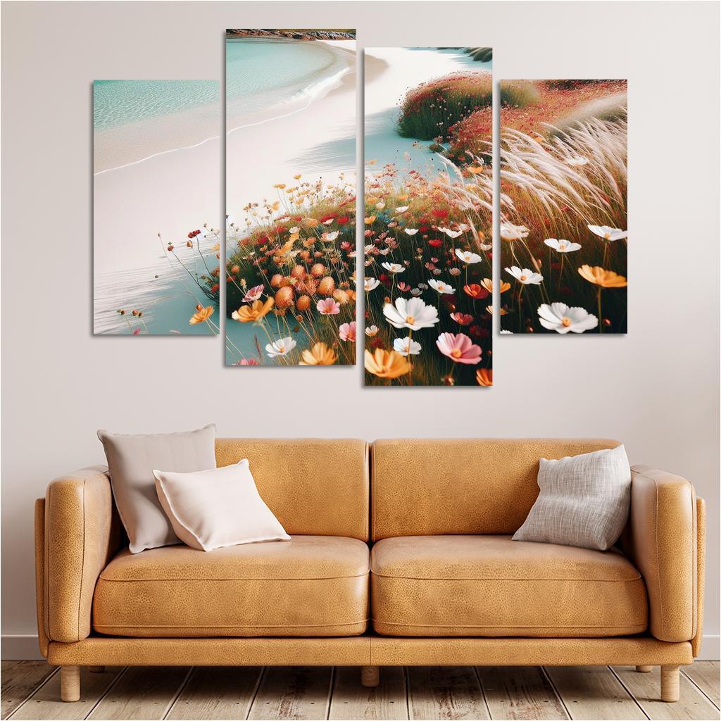 Wildflower Beach Nature's Canvas Premium Artwork Frames