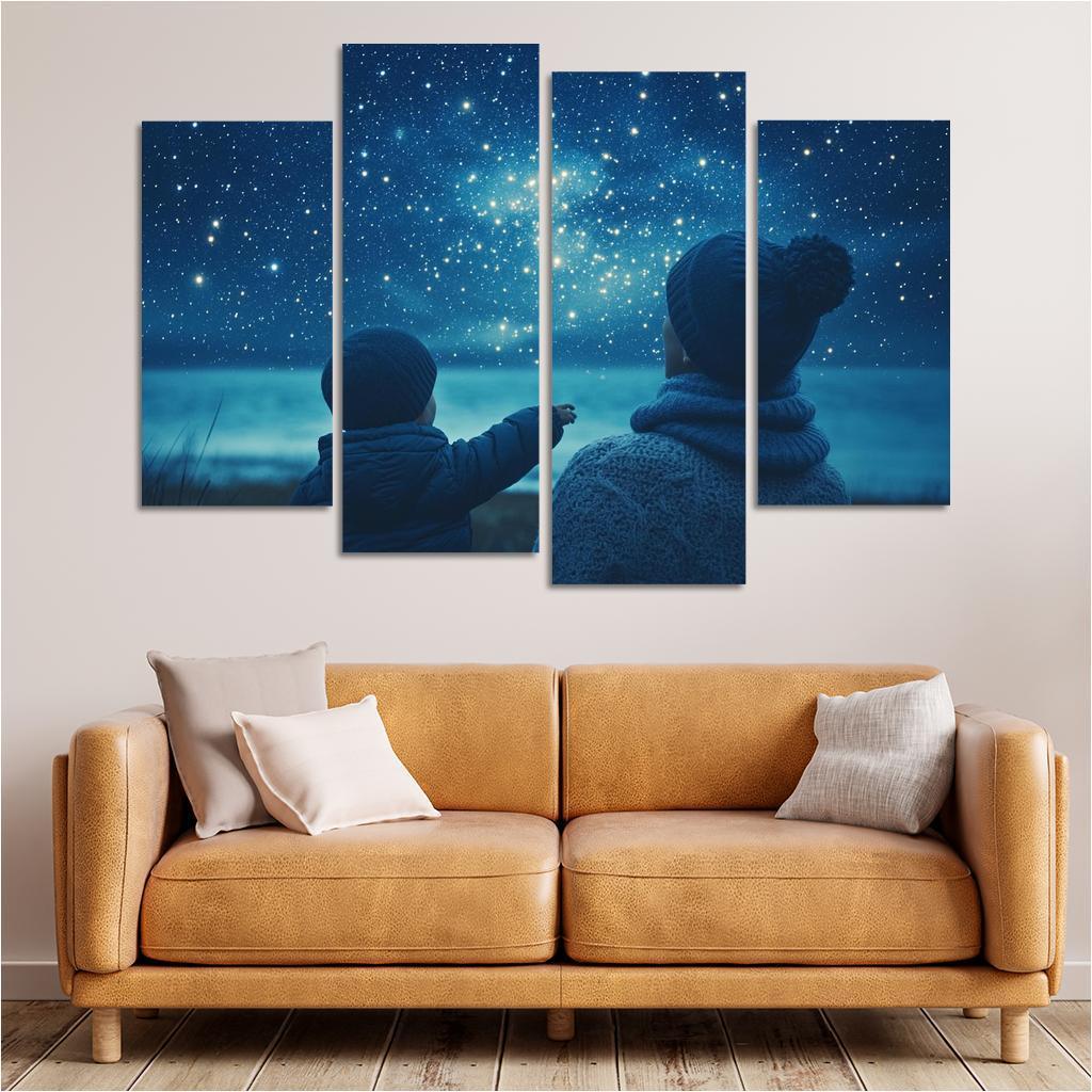 The Light Of Hope A Mothers Guiding Star Canvas Paintings Frame