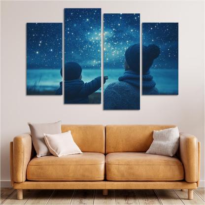 The Light Of Hope A Mothers Guiding Star Canvas Paintings Frame