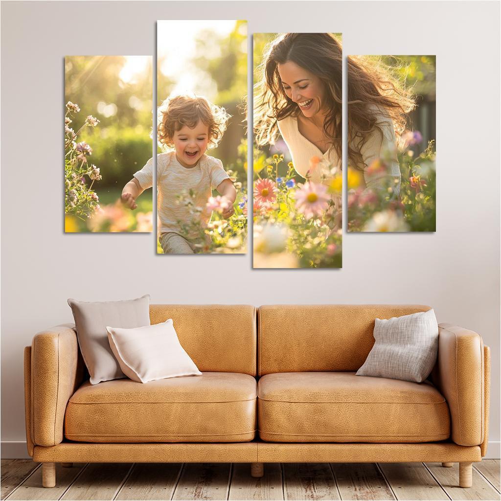 Sunlit Moments Embracing Daylight With Love Custom Paintings Frame