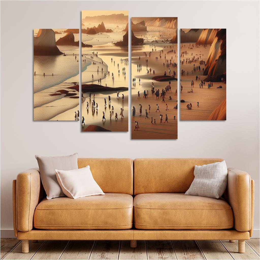 Wanderlust Beach Path Of Discovery Multi-panel Paintings