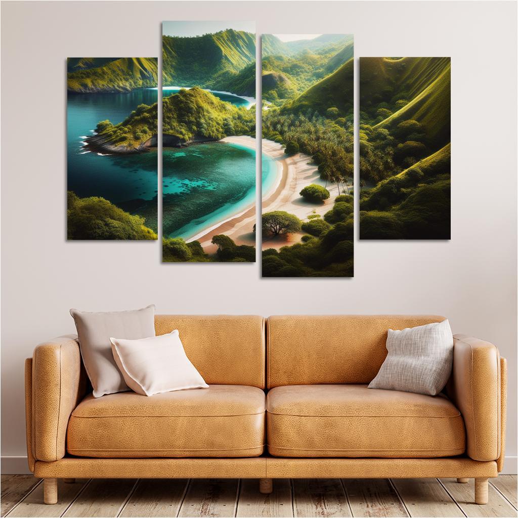 Natures Embrace Beach Premium Artwork Frames