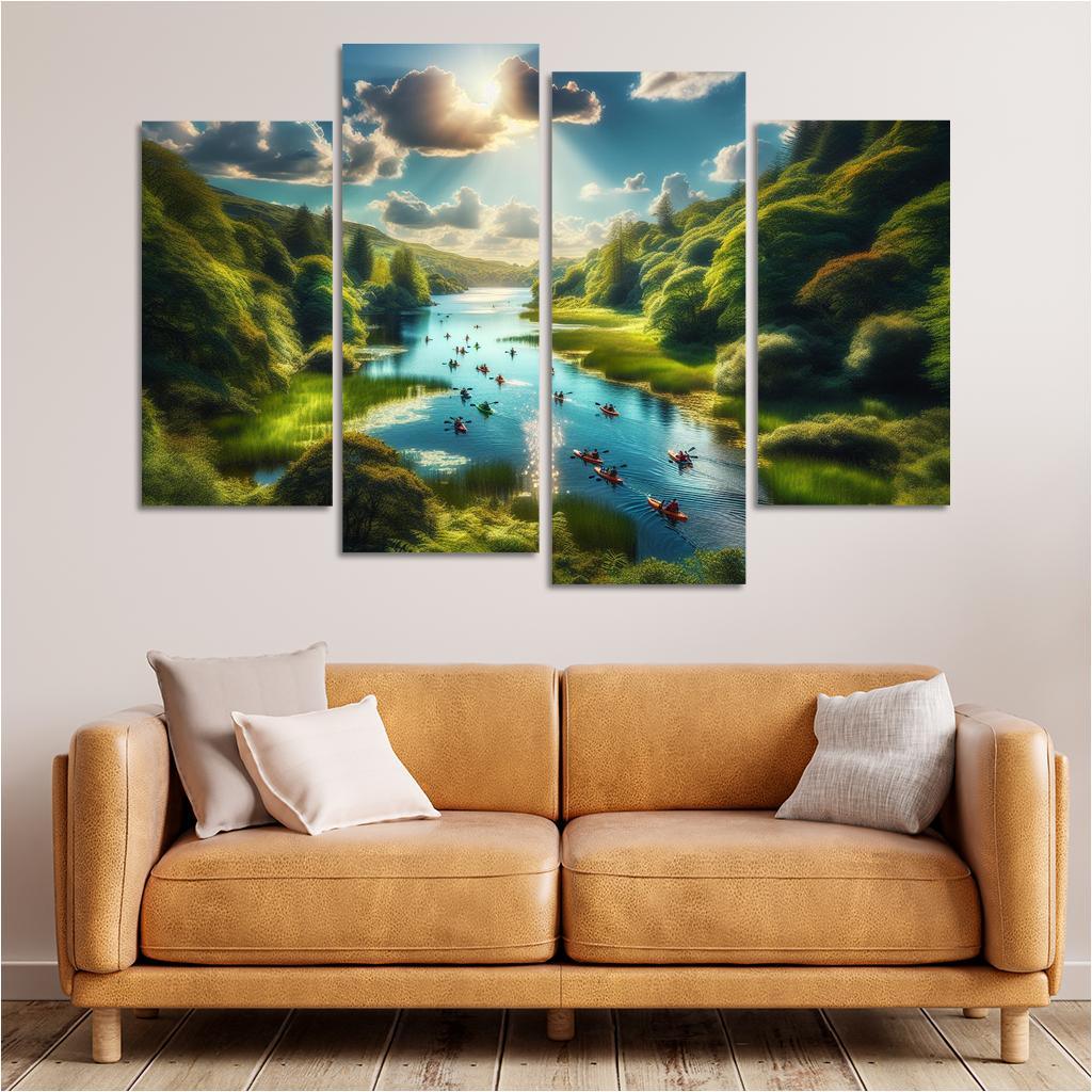 Crystal Waters Ideal For Kayaking Adventures Abstract Paintings Frame