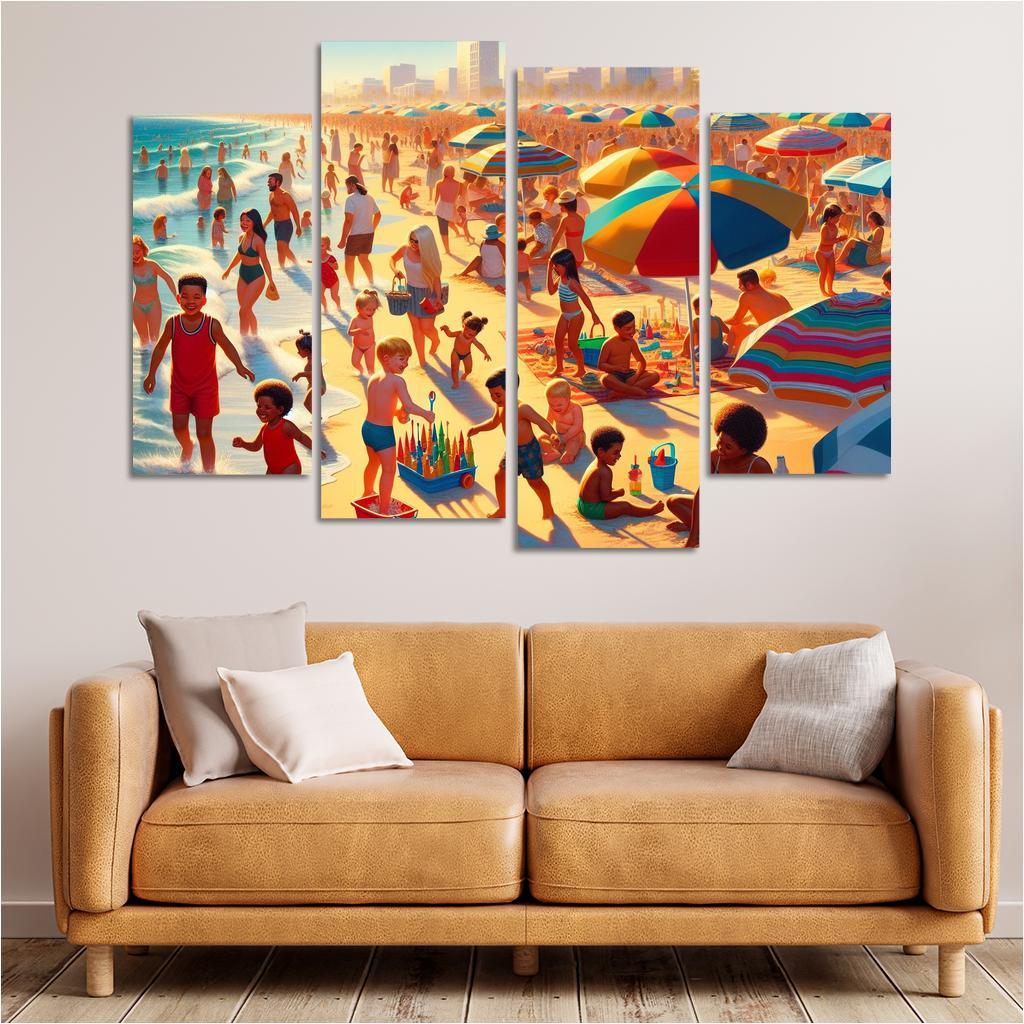 Gentle Bay Family Fun Zone Abstract Paintings Frame