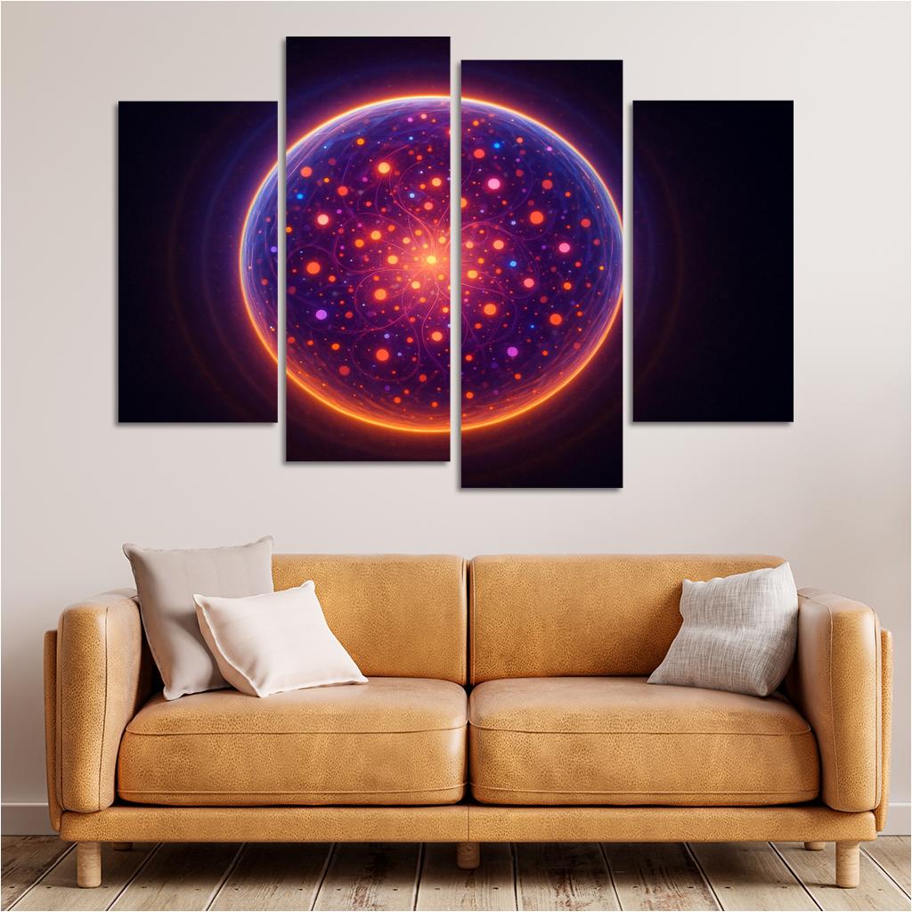 Pulse Of The Quantum Soul Oil Paintings Frame