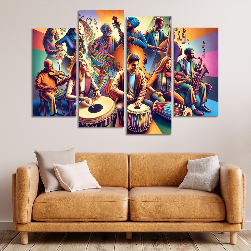 Voices In Harmony The Power Of Music In Social Change Custom Paintings Frame