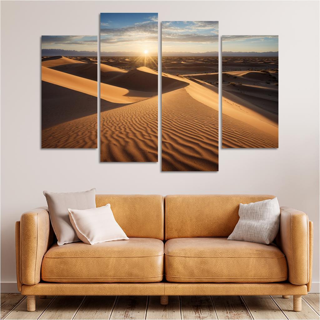 The Enigmatic Beauty Of Desert Landscapes Oil Paintings Frame
