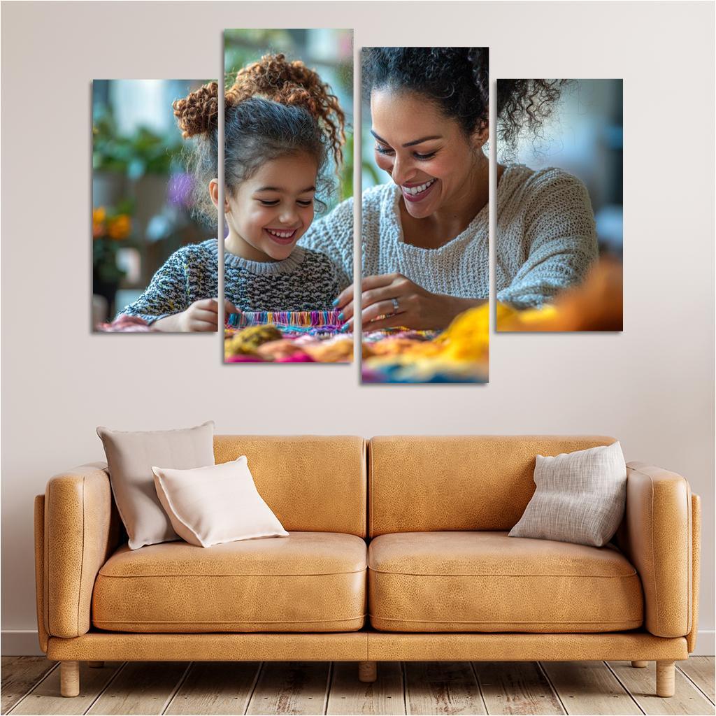 The Tapestry Of Love Weaving A Mothers Story Canvas Paintings Frame