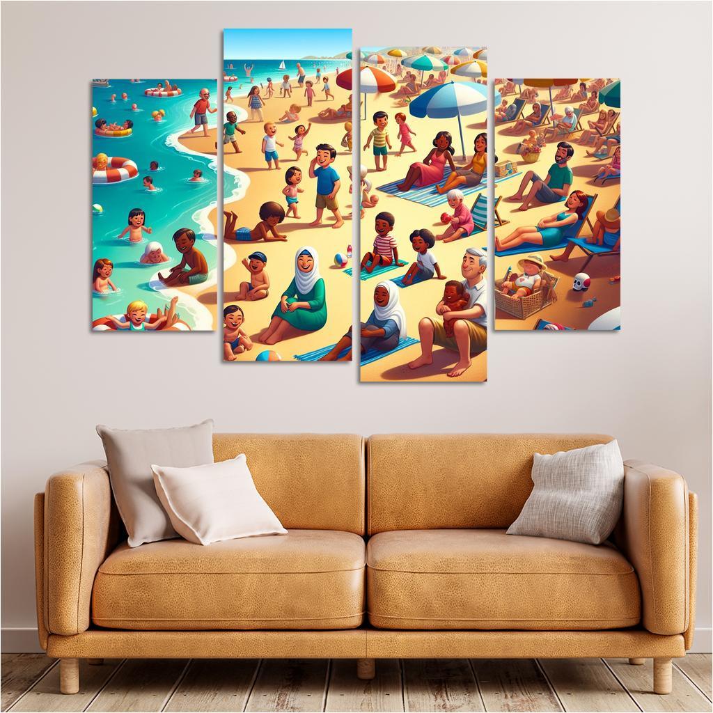 Sandy Haven Beach Premium Artwork Frames