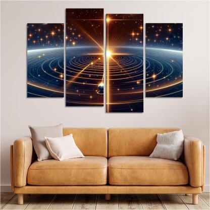 The Mechanics Of Stellar Parallax Abstract Paintings Frame